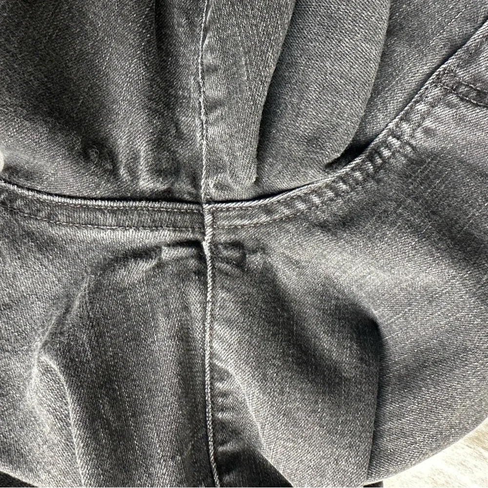 Paige High Rise Straight Ankle Jeans Black Stretch Denim Size 27 - Picture 7 of 12